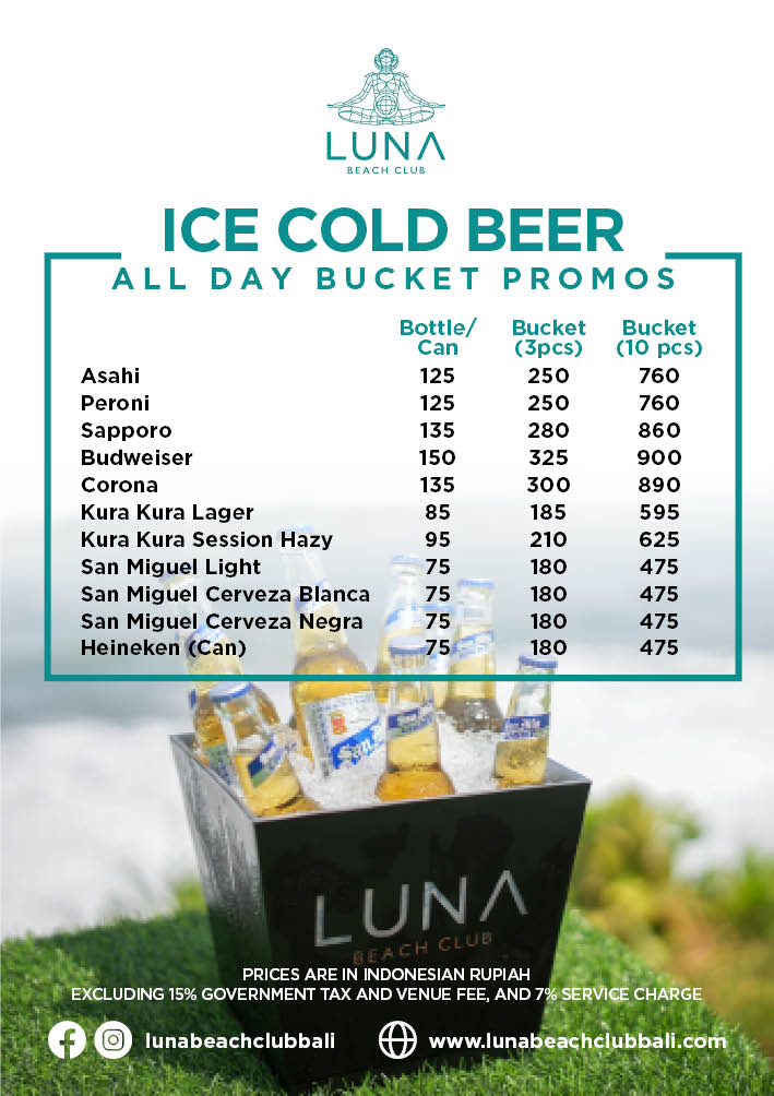 Ice Cold Beer All Day Bucket Promos