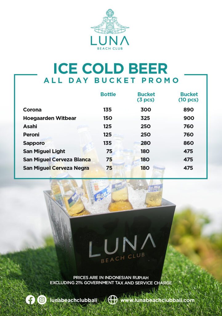 Ice Cold Beer All Day Bucket Promos