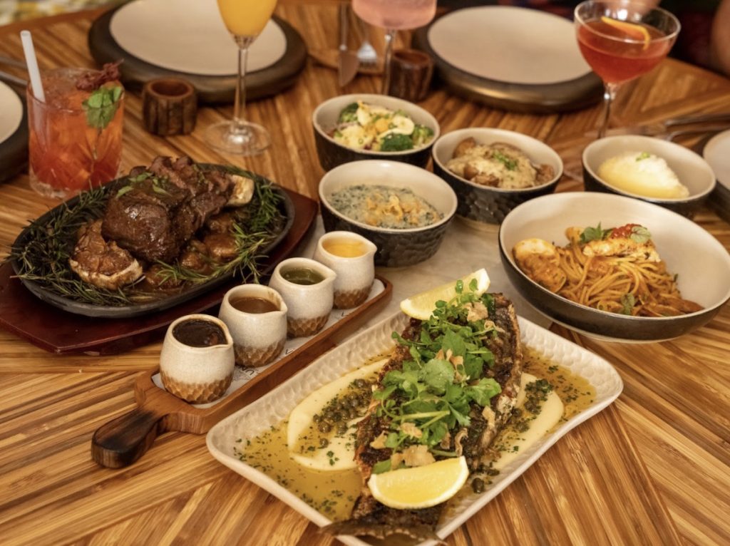 Dishes spread on a table at Restaurant369.