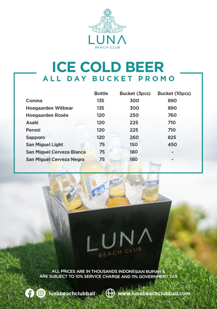 Ice Cold Beer All Day Bucket Promo